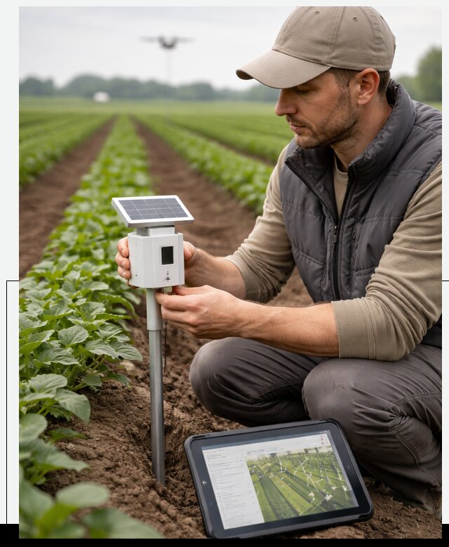 IoT мониторинг сельскохозяйственных полей и контроля в Снежинске